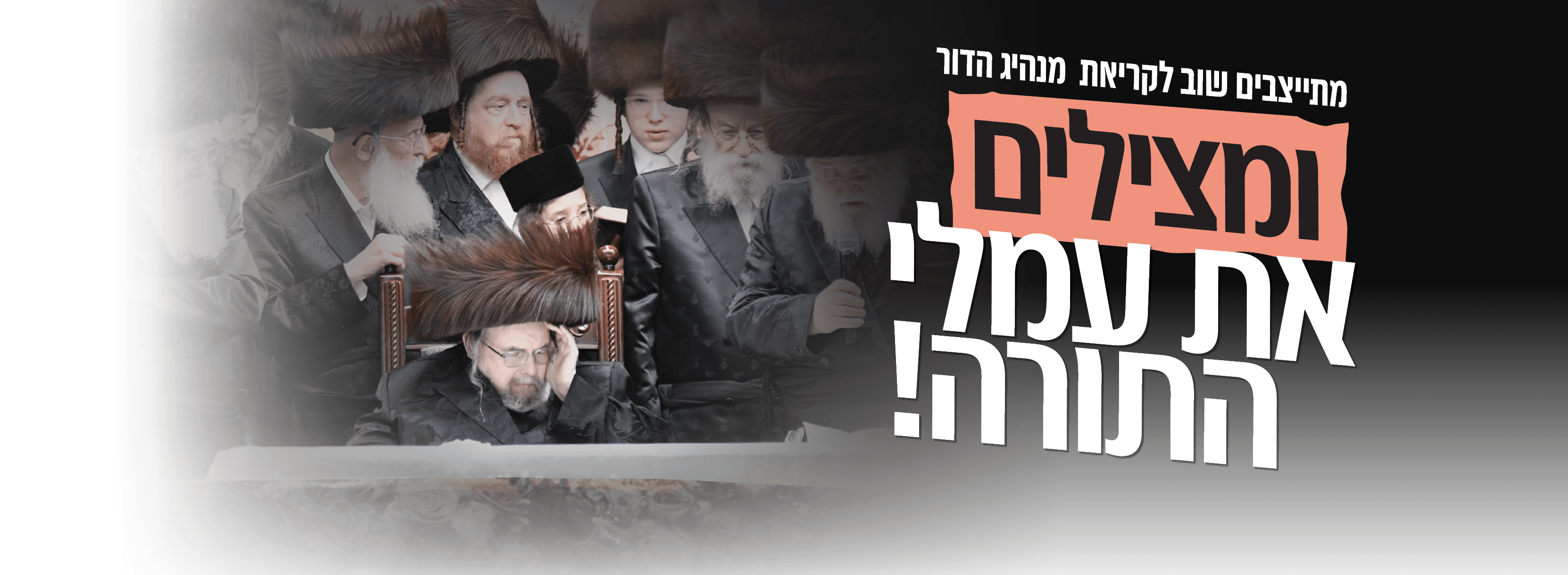 מתייצבים שוב לקריאת מנהיג הדור — ומצילים את עמלי התורה